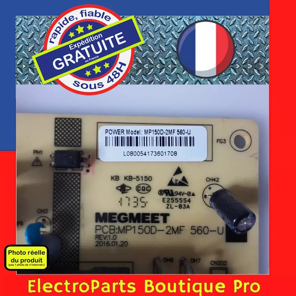 Carte d'alimentation  MP150D-2MF 560U pour télé BRANDT B4902UHD LED