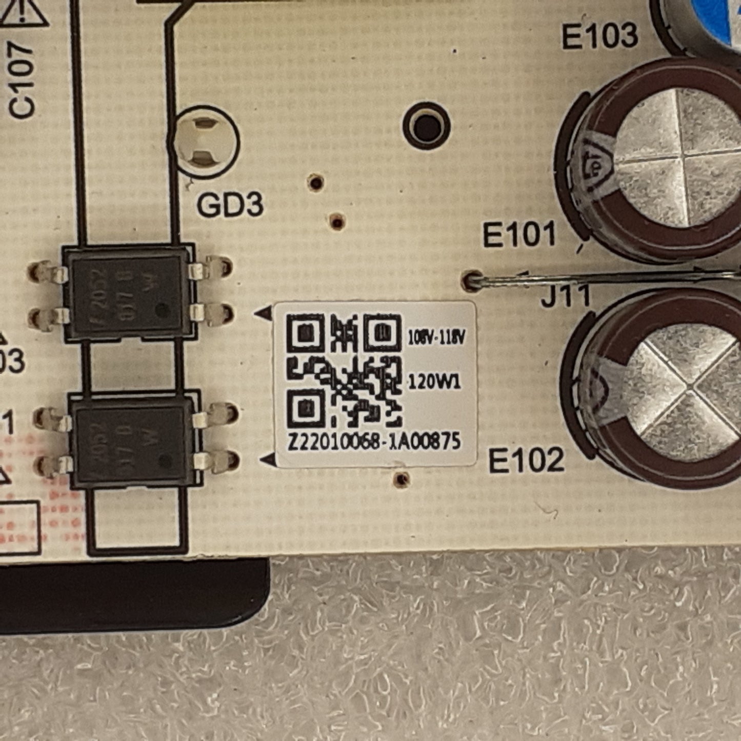 CARTE D'ALIMENTATION CV500U2-T01 pour Télé FPS EL50LUHD
