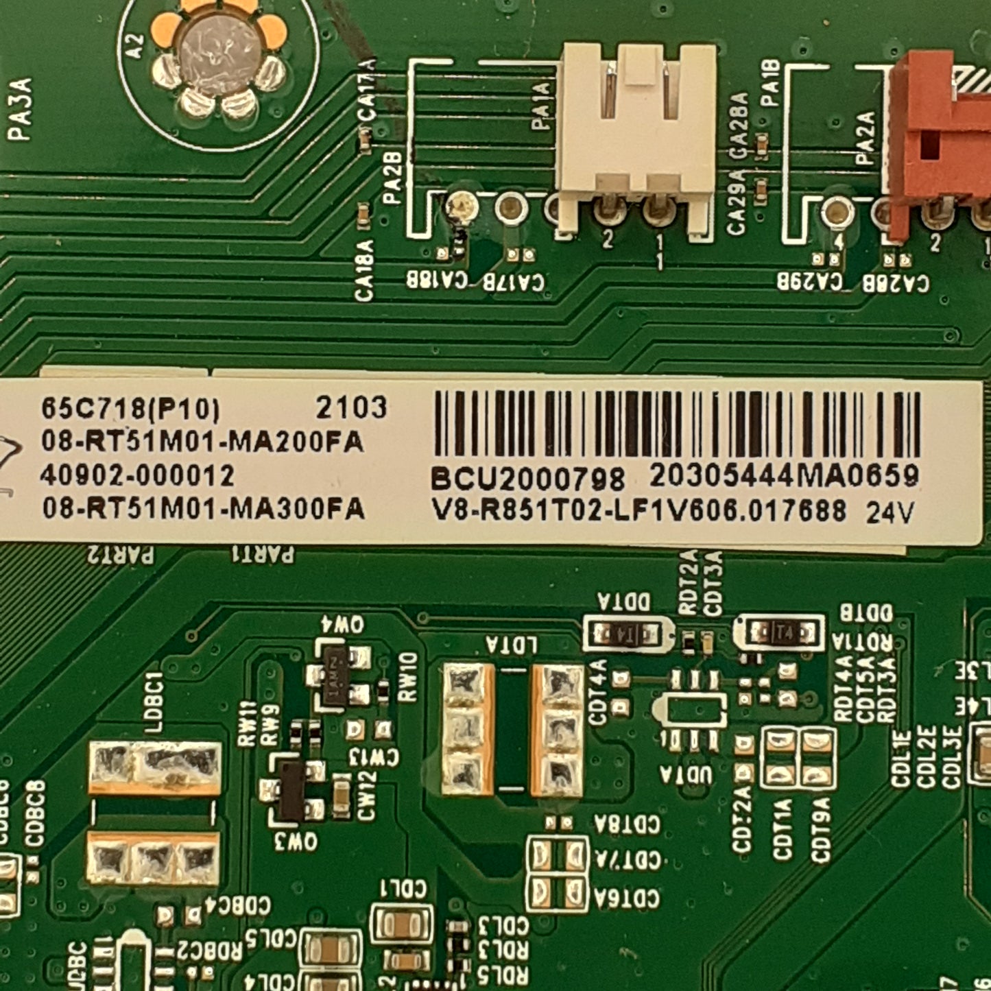 CARTE PRINCIPALE 08-RT5M01-MA200FA pour Télé TCL  65QLED800
