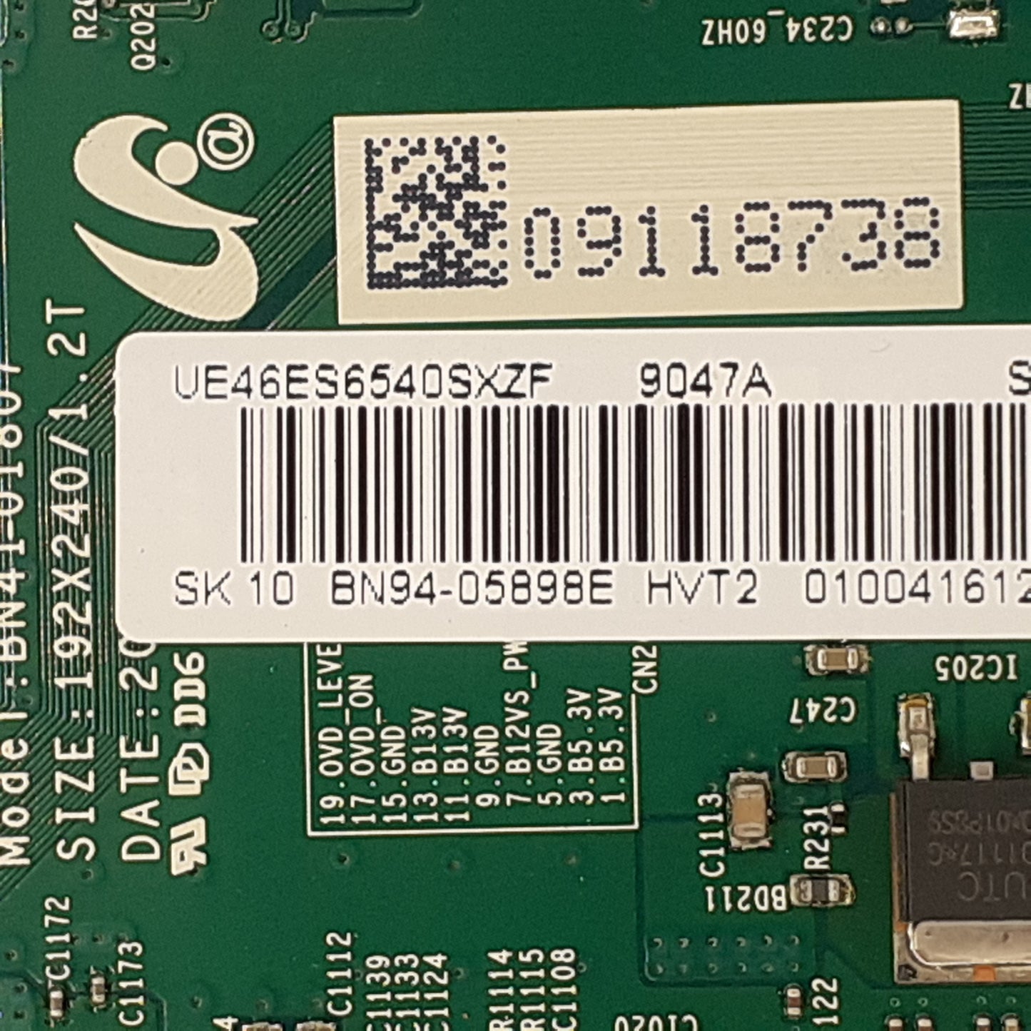 CARTE PRINCIPALE BN94-05898E pour Télé SAMSUNG UE46ES6540S XZF
