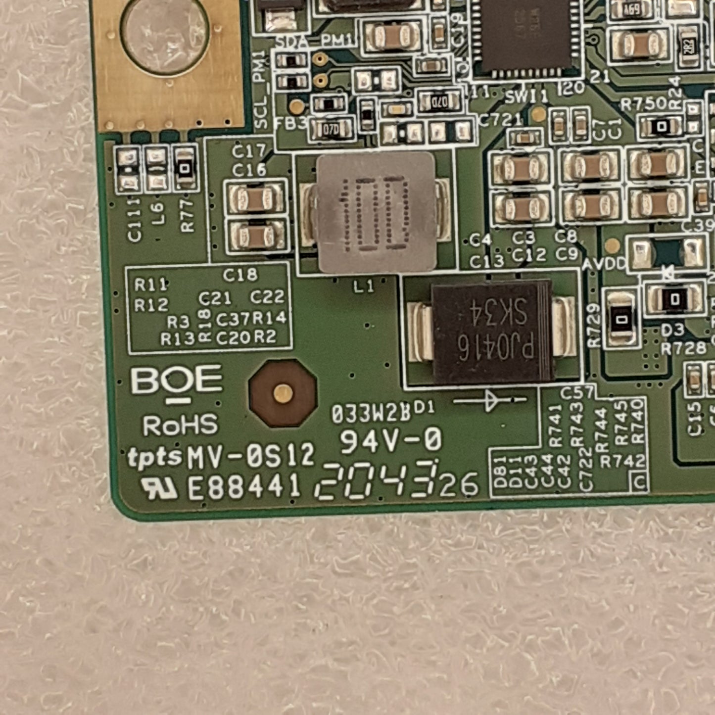 CARTE T-CON HV550QUBF70 pour Télé PANASONIC  TX-55HS580E