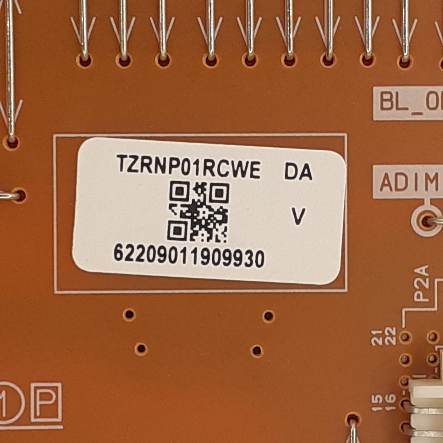 CARTE D'ALIMENTATION TZRNP01TCWE DA pour Télé PANASONIC  TX-65FX700E