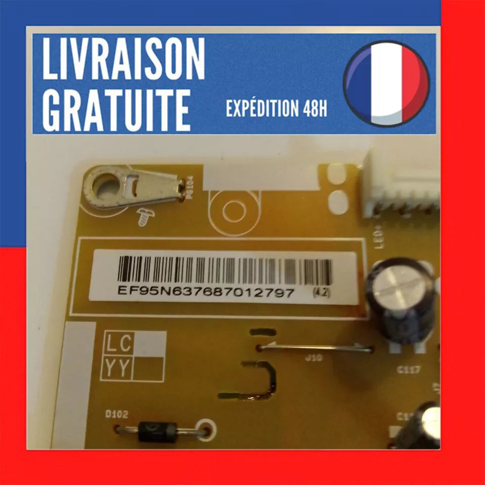 Carte d'alimentation EAX66230701[1.6] (1.8) EAY63768701 pour télé LG 49LF