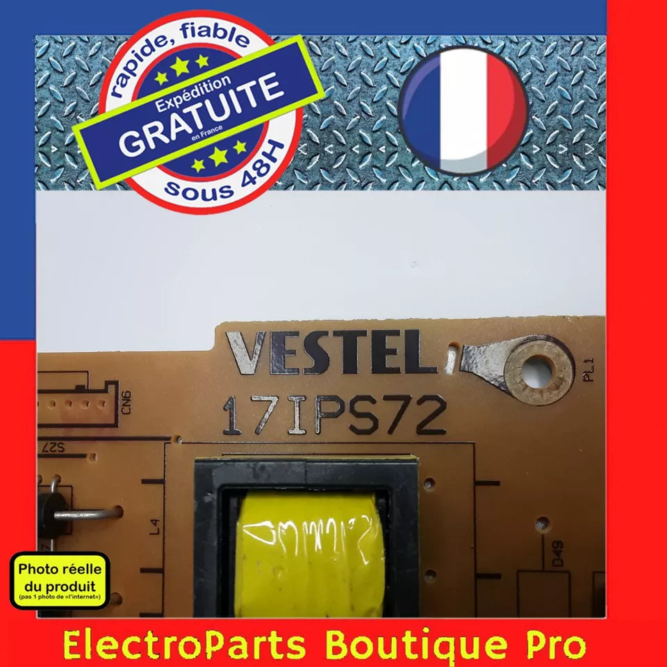 Carte d'alimentation VESTEL 17IPS72 23395729 pour télé HAIER  LDF55V150