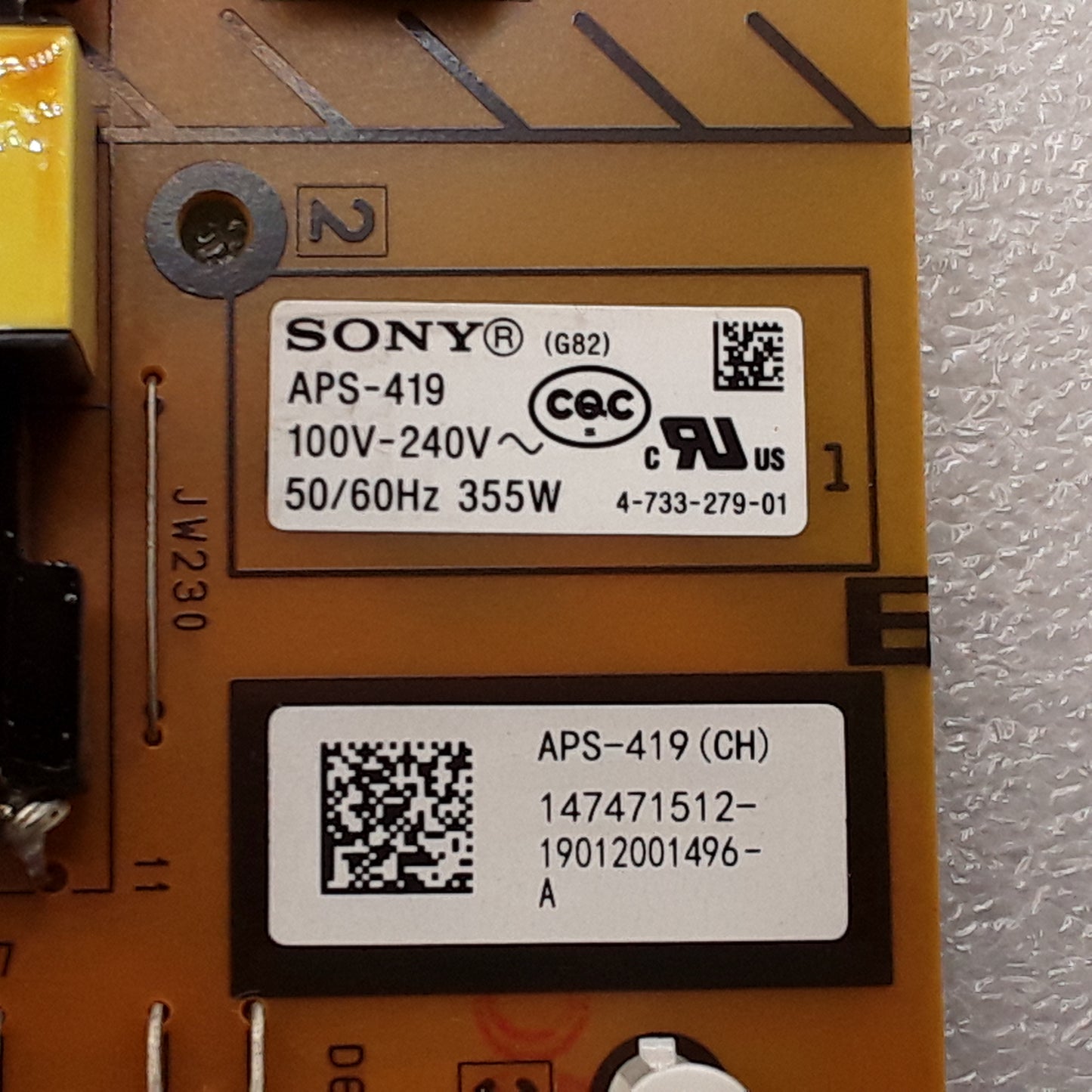 Carte d'alimentation 147471512 pour Télé SONY  KD-55XG955