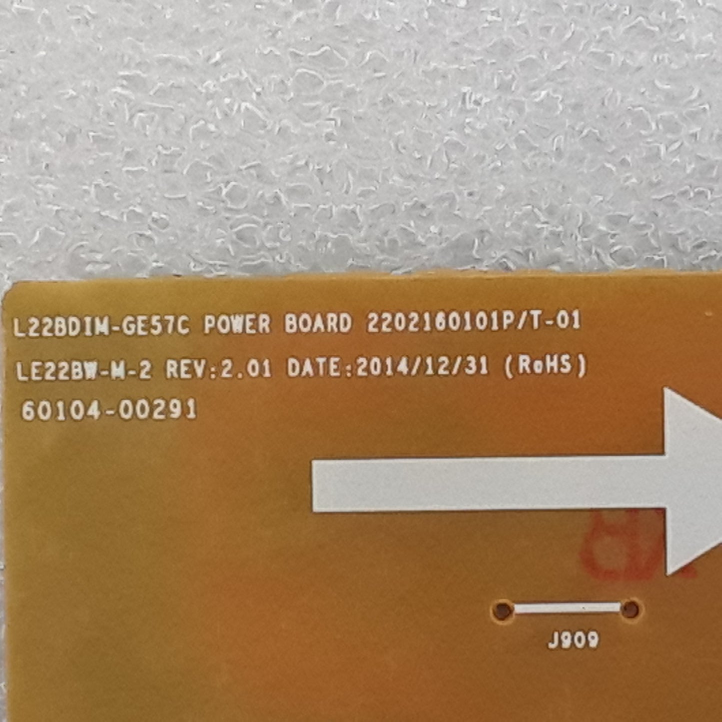 Carte d'alimentation PCB LE22BW-M-2 REV:2.01 pour Moniteur DAHUA DHL22 - F600